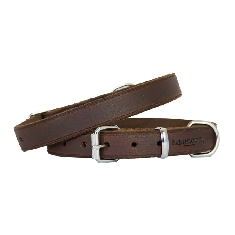 Earthbound Soft Country Leather Collar Brown